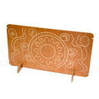 Yarning Circle Room Divider — pattern detail