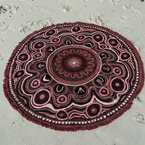 Yarning Circle Cotton Throw — main view