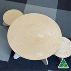 Yarning Circle Table and Stools — design feature