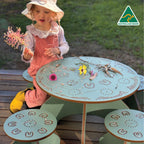 Yarning Table and Stools OUTDOOR