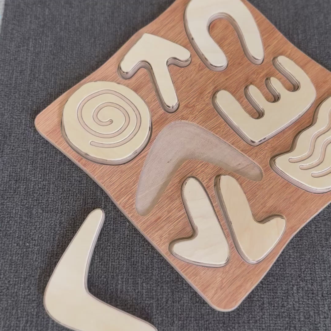 Aboriginal Symbols Toddler Puzzle