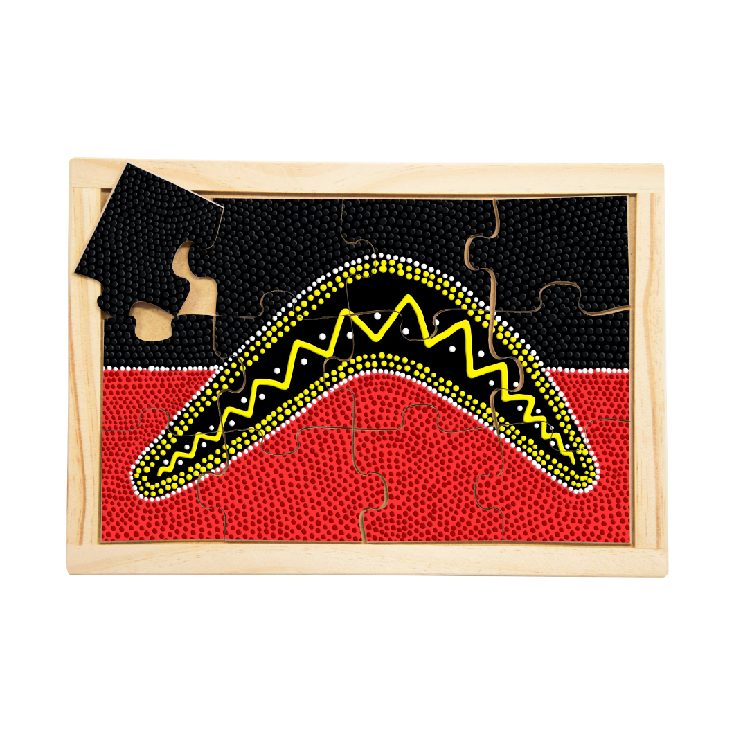 Aboriginal Traditional Boomerang Puzzle — authentic Aboriginal & Torres Strait Islander classroom resource