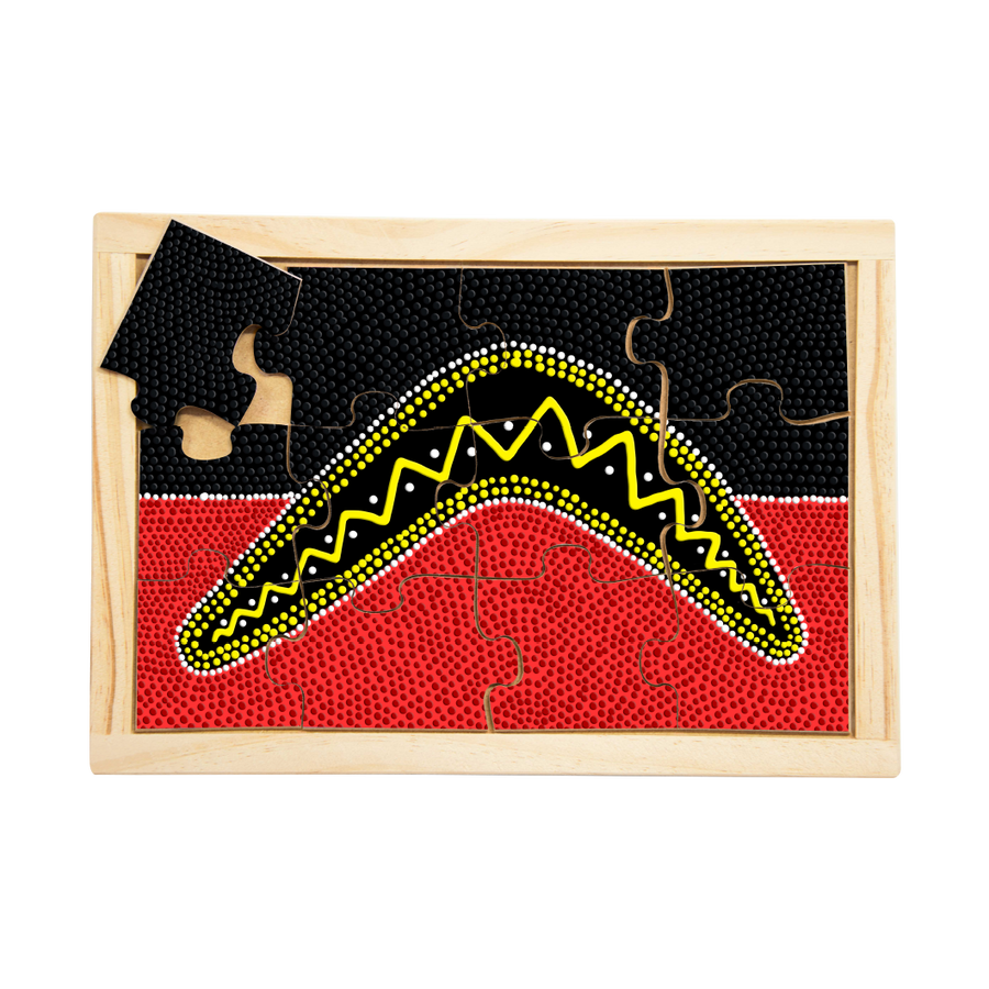 Aboriginal Traditional Boomerang Puzzle | IRO – Indigenous Resources Online
