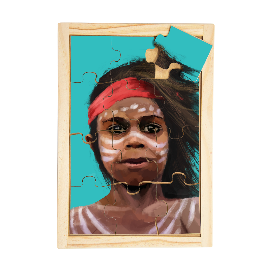Aboriginal Traditional Boy Puzzle — authentic Aboriginal & Torres Strait Islander classroom resource