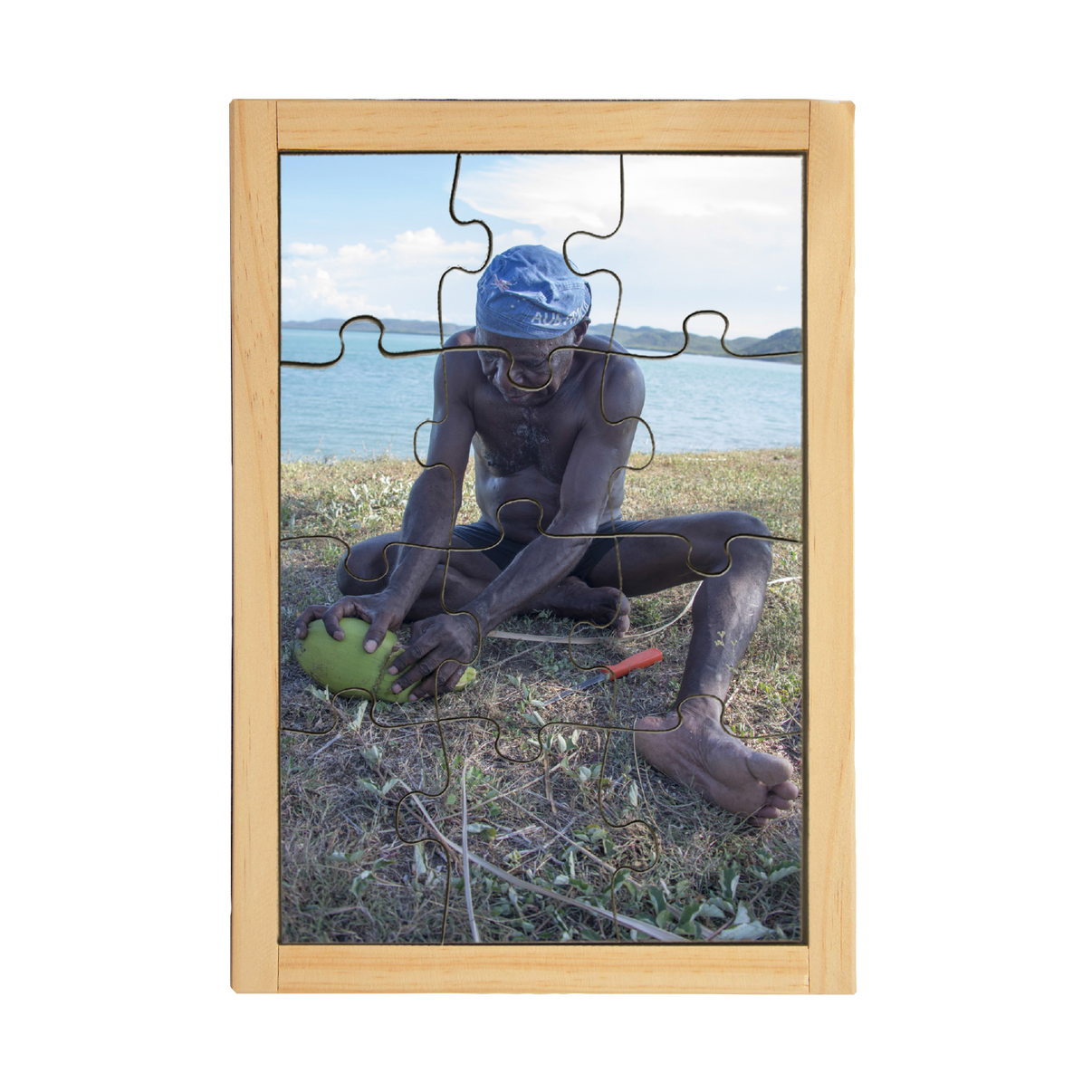 Torres Strait Islander Opening Coconut Puzzle